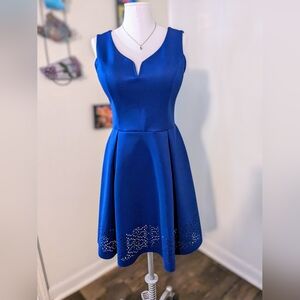 Alya from Francesca's dark royal blue dress, sleeveless, size large